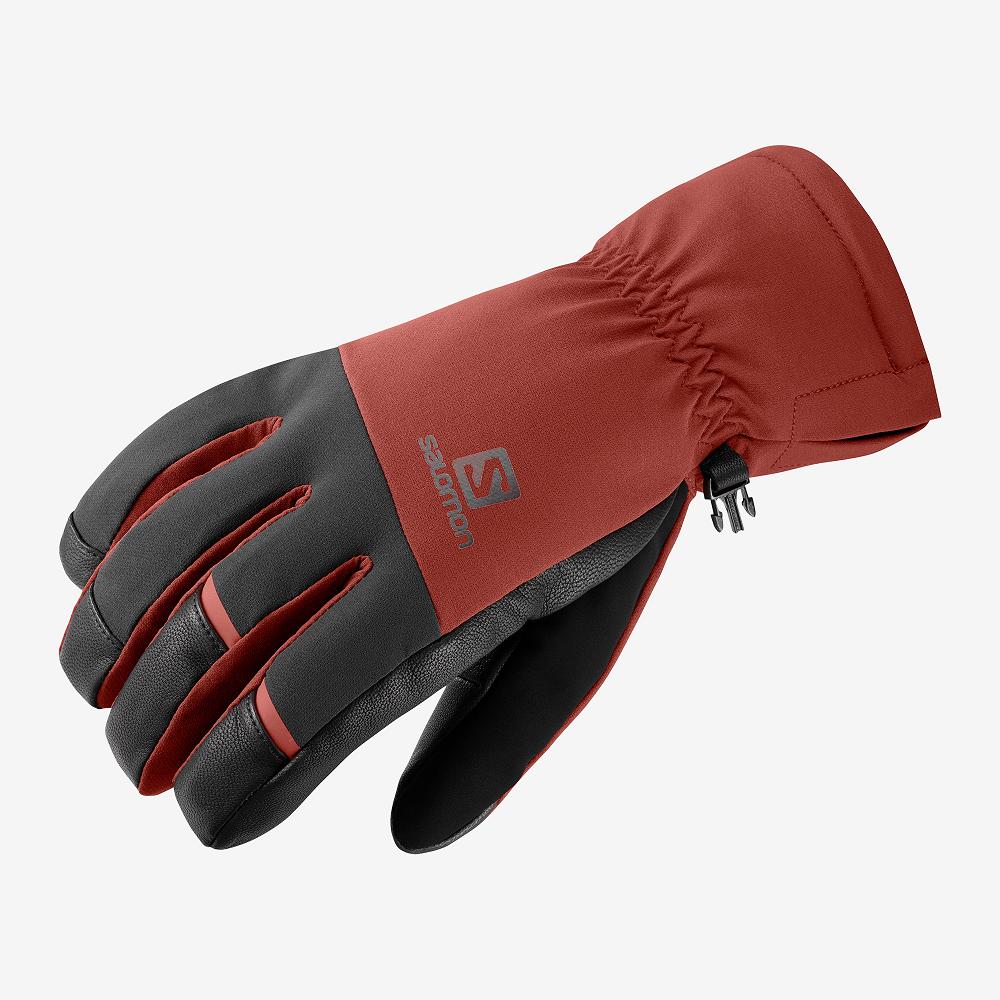 Guantes Salomon Hombre Rojas - Salomon Argentina PROPELLER DRY M ,376504-HWA